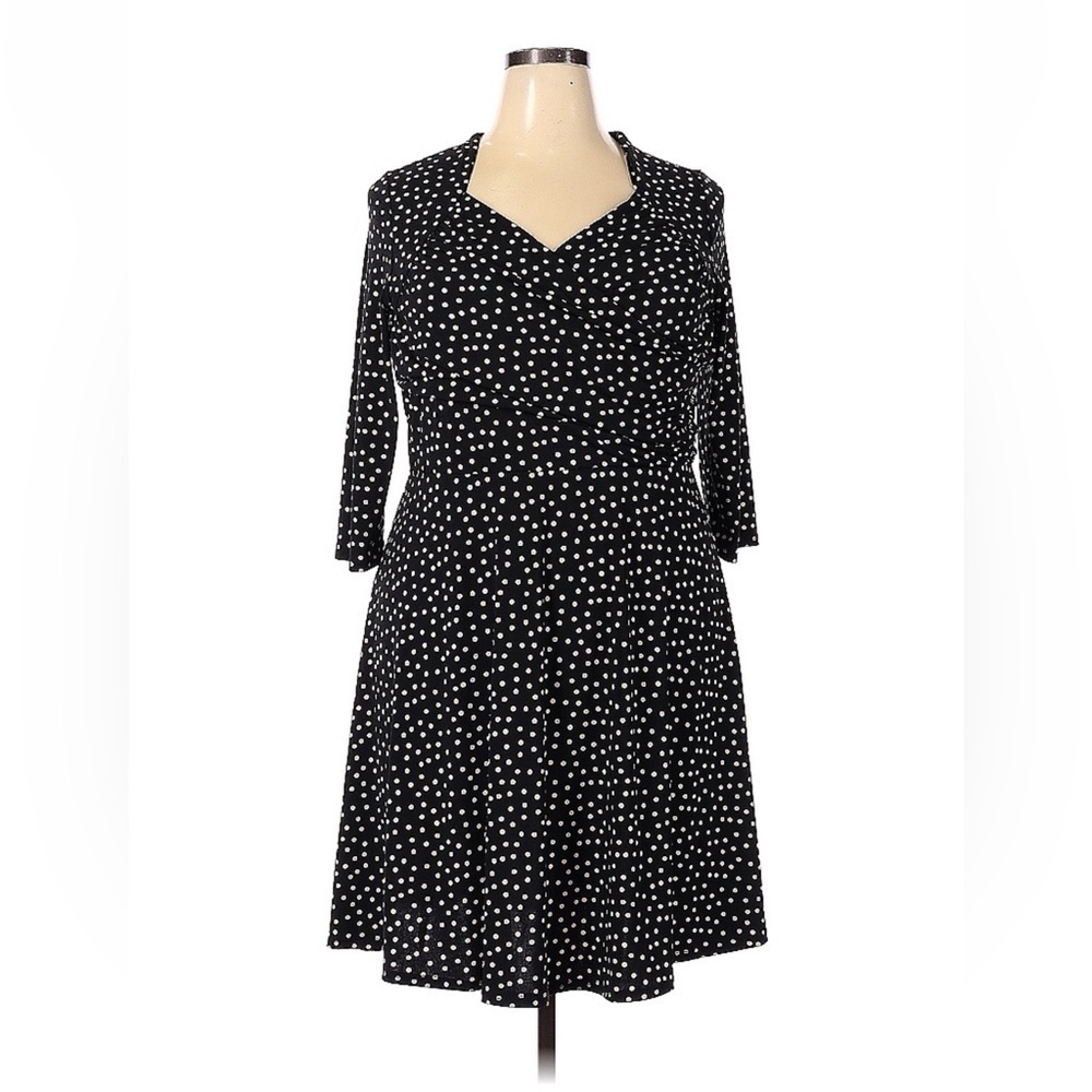 Leota polka A line polka dot dress nwt